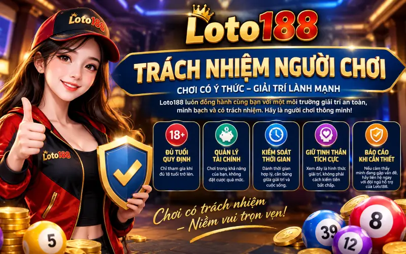 Trách nhiệm người chơi tại loto188
